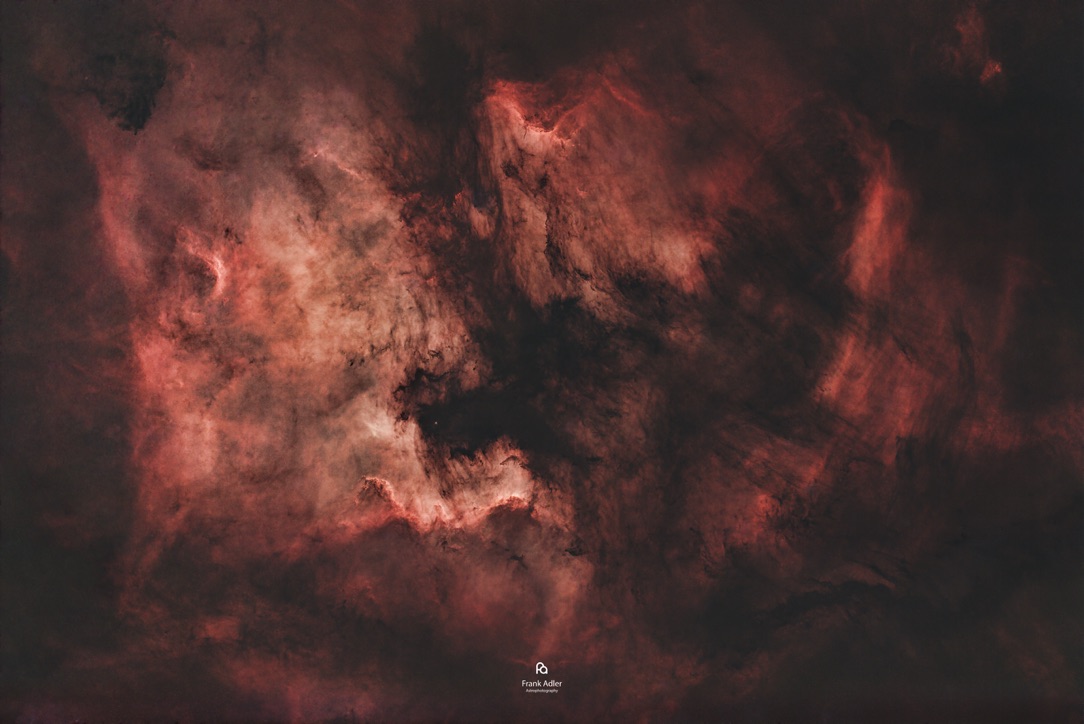 Starless capture of the North America and Pelican Nebula Complex
