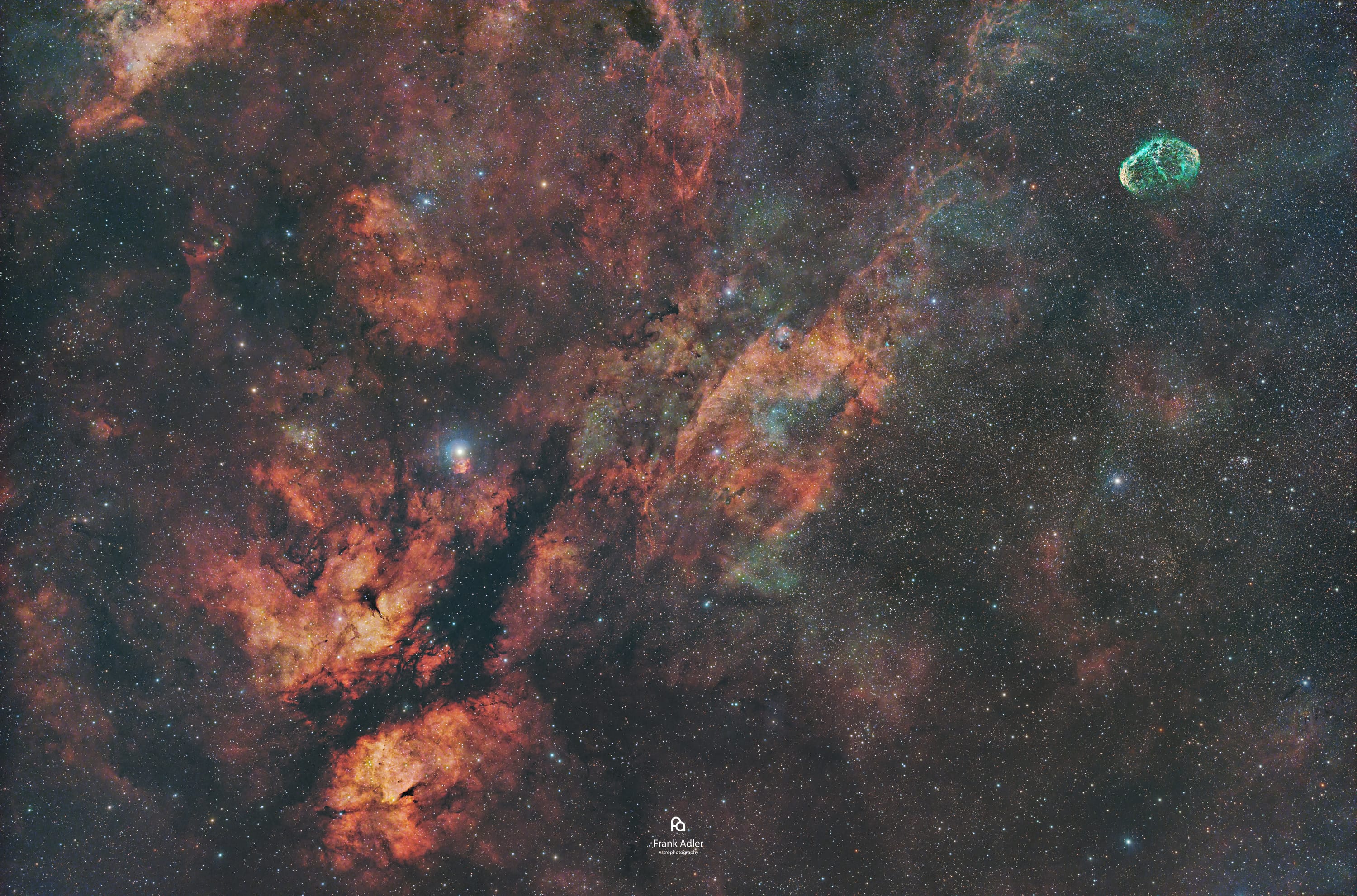 Sadr Region and Crescent Nebula