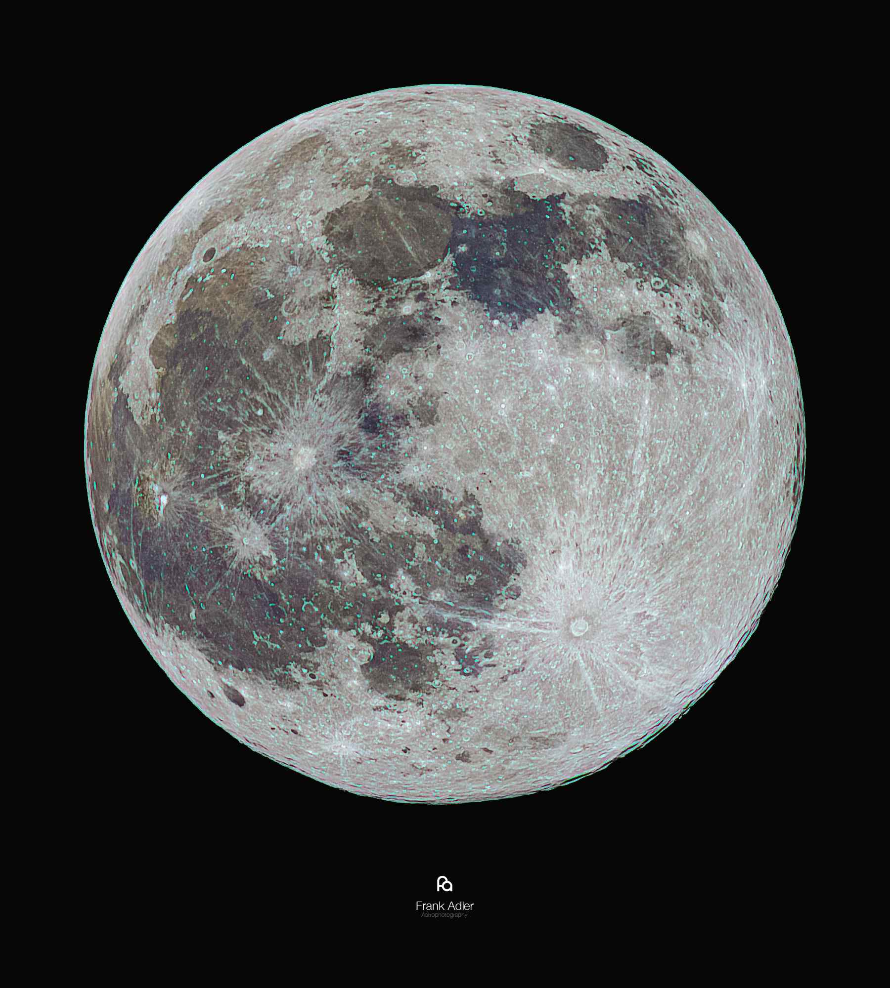 Full Moon in false color