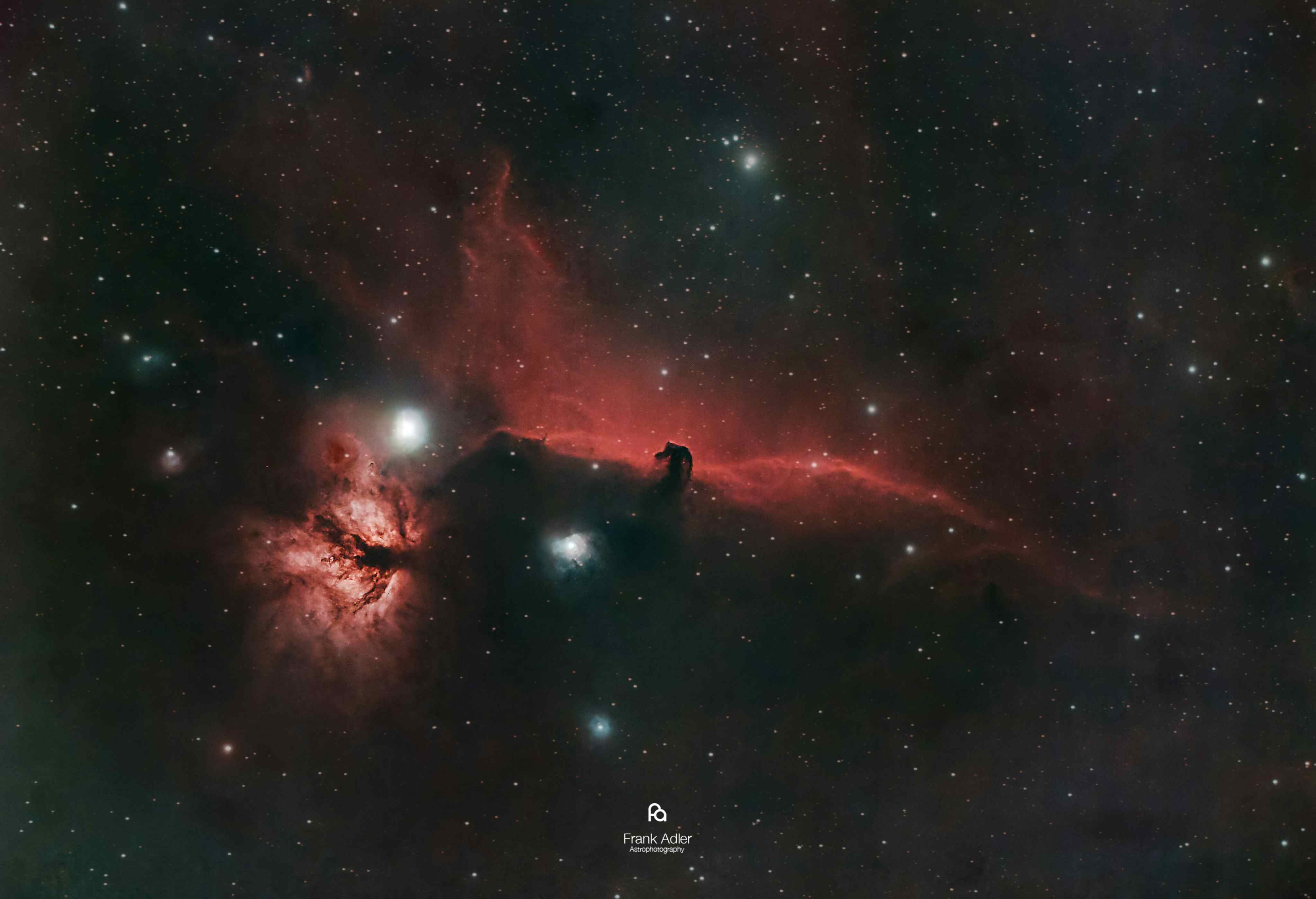 Flame Nebula and Horsehead Nebula (Re-edit)