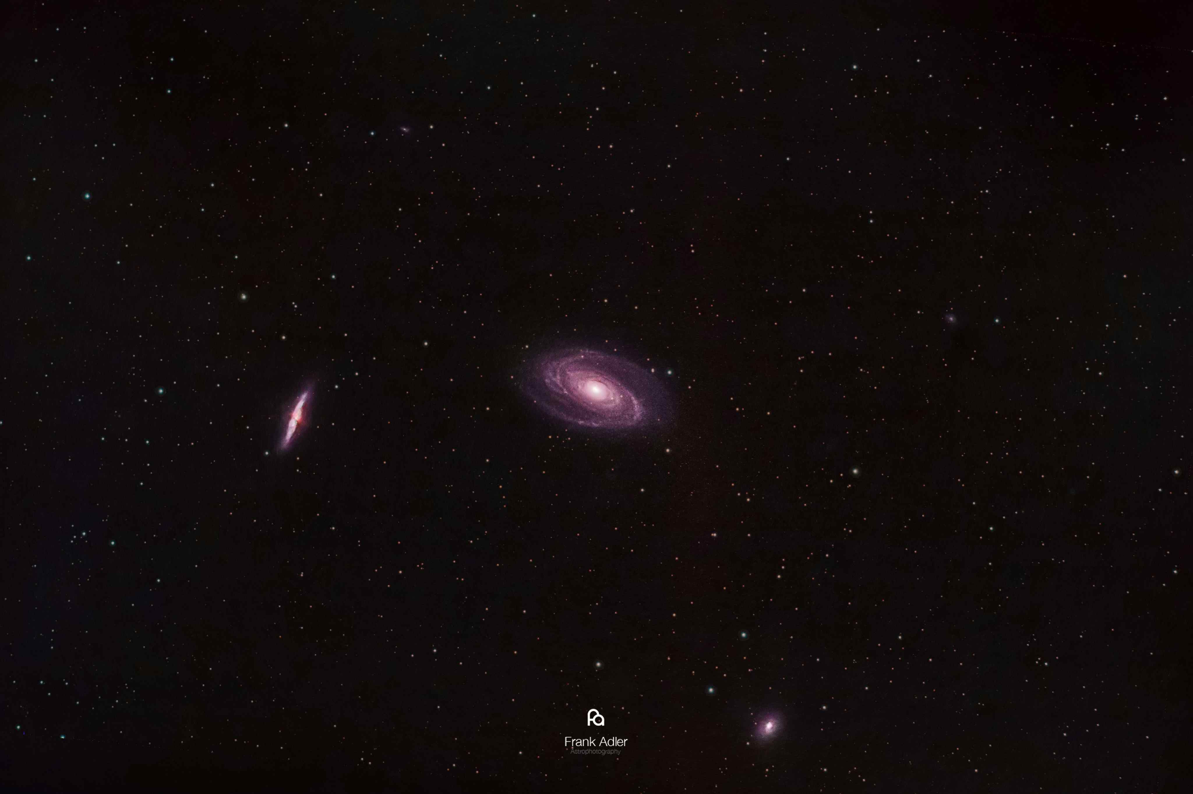 Bode's Galaxy and the Cigar Galaxy (Re-edit)